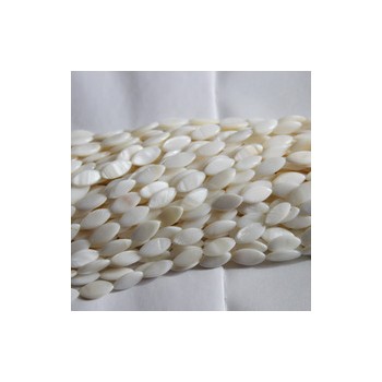 貝殼珠項鏈10x20mm馬眼胖面半成品項鏈飾品