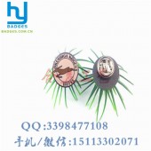 成套金屬徽章、LOGO酒店高檔員工胸針、領章