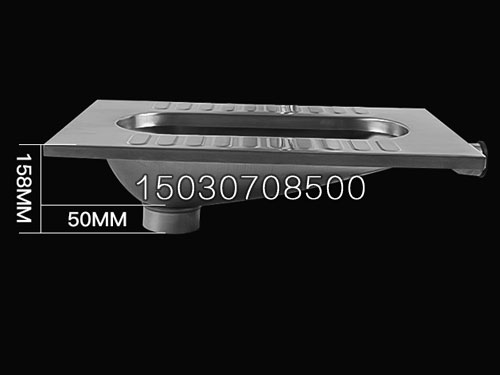 XKD-809不銹鋼蹲器側(cè)面