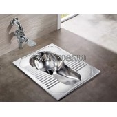 304白鋼蹲便器 公共廁所蹲坑 腳踏式沖水