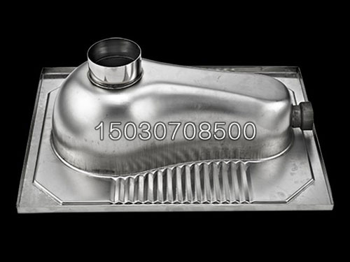 XKD-823不銹鋼蹲便器背面