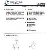 SL3403  -30V -3.5A場效應管P溝道 完美替代AO3403