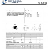 SL6800 30V 3.4A貼片MOS管，N溝道 優勢替代AO6800