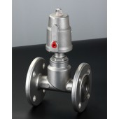 全不銹鋼氣動截止閥 法蘭式 螺紋式