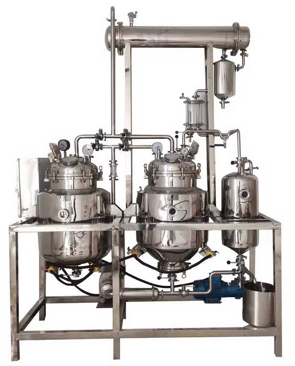 小型實驗用提取濃縮機組學校實驗型中藥萃取濃縮收膏機組中草藥植物精油提取罐